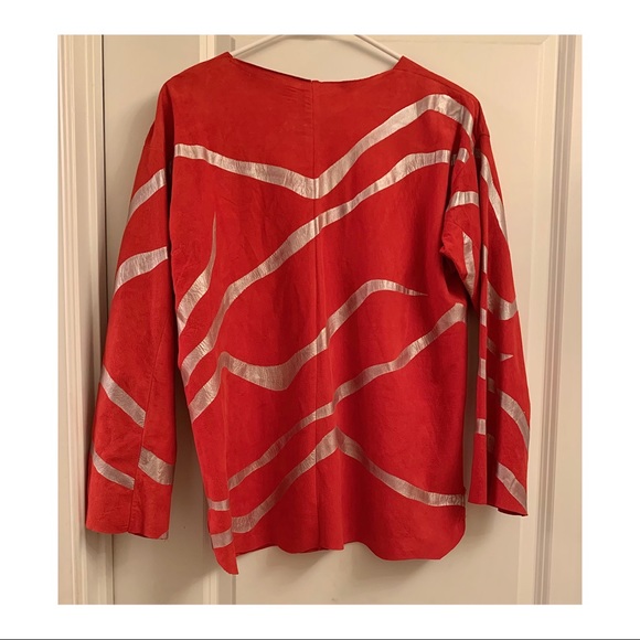 Vintage Suede Nan Herzlinger San Antonio Top - Picture 2 of 3